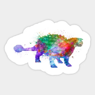 Ankylosaurus in watercolor Sticker